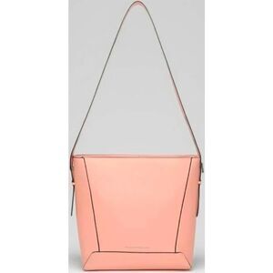 French Connection Mellow Peach Olympia Bucket Shoulder Bag